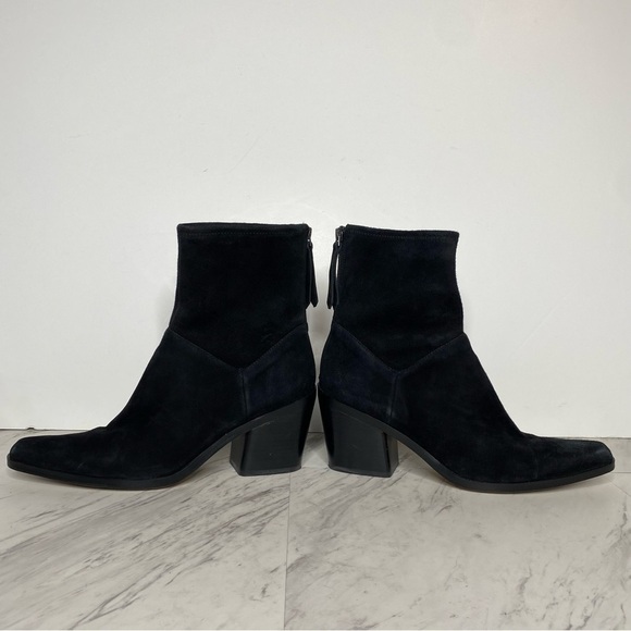 27 Edit Berkley Black Suede Bootie 10M - Picture 6 of 12